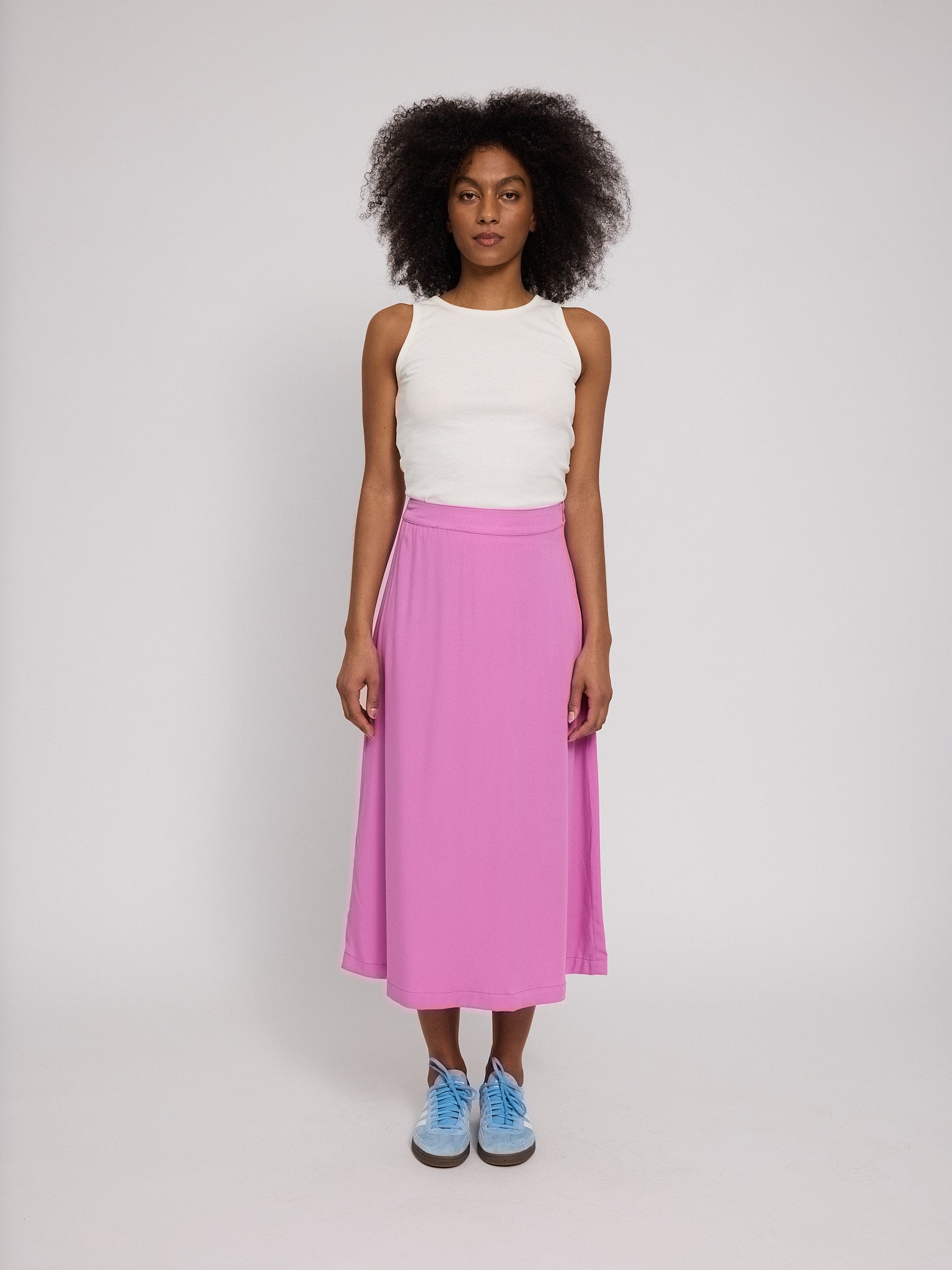 Viscose Midi Skirt