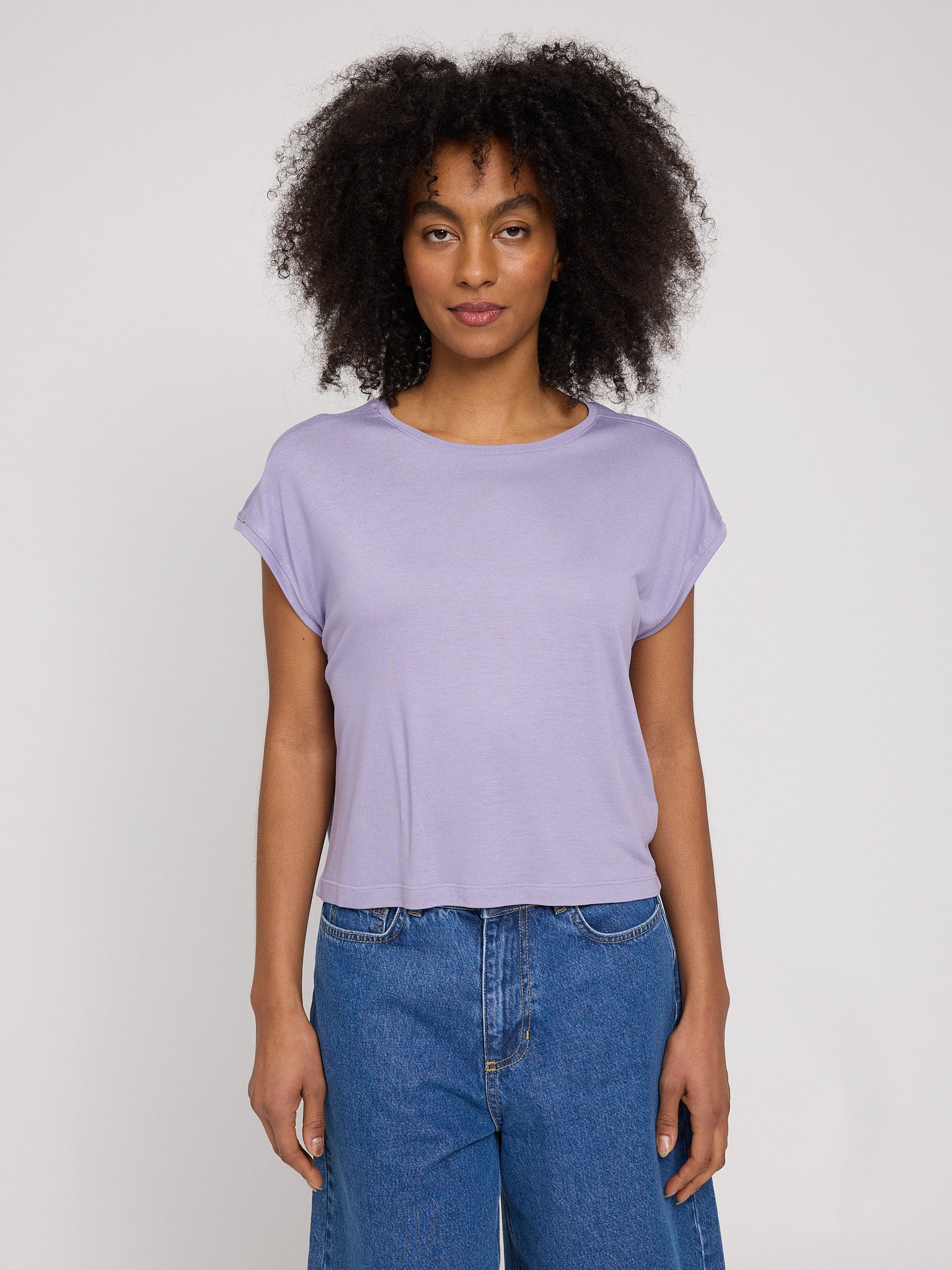 Ecovero Viscose Cropped T-Shirt