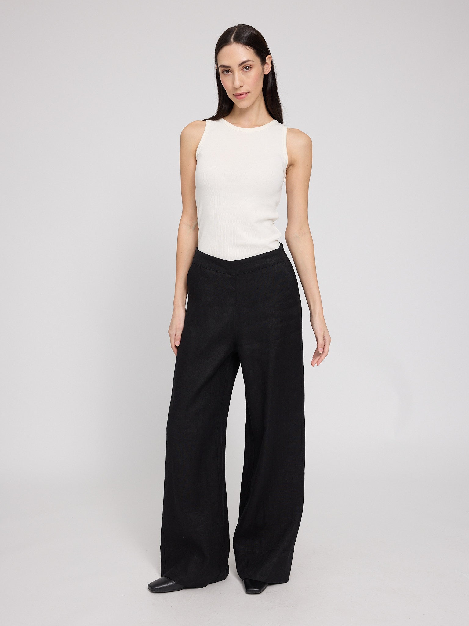 Wide Leg Linen Pants