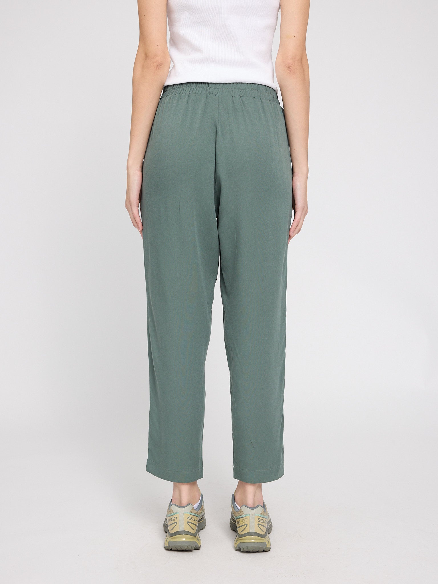 Straight Leg Viscose Pants