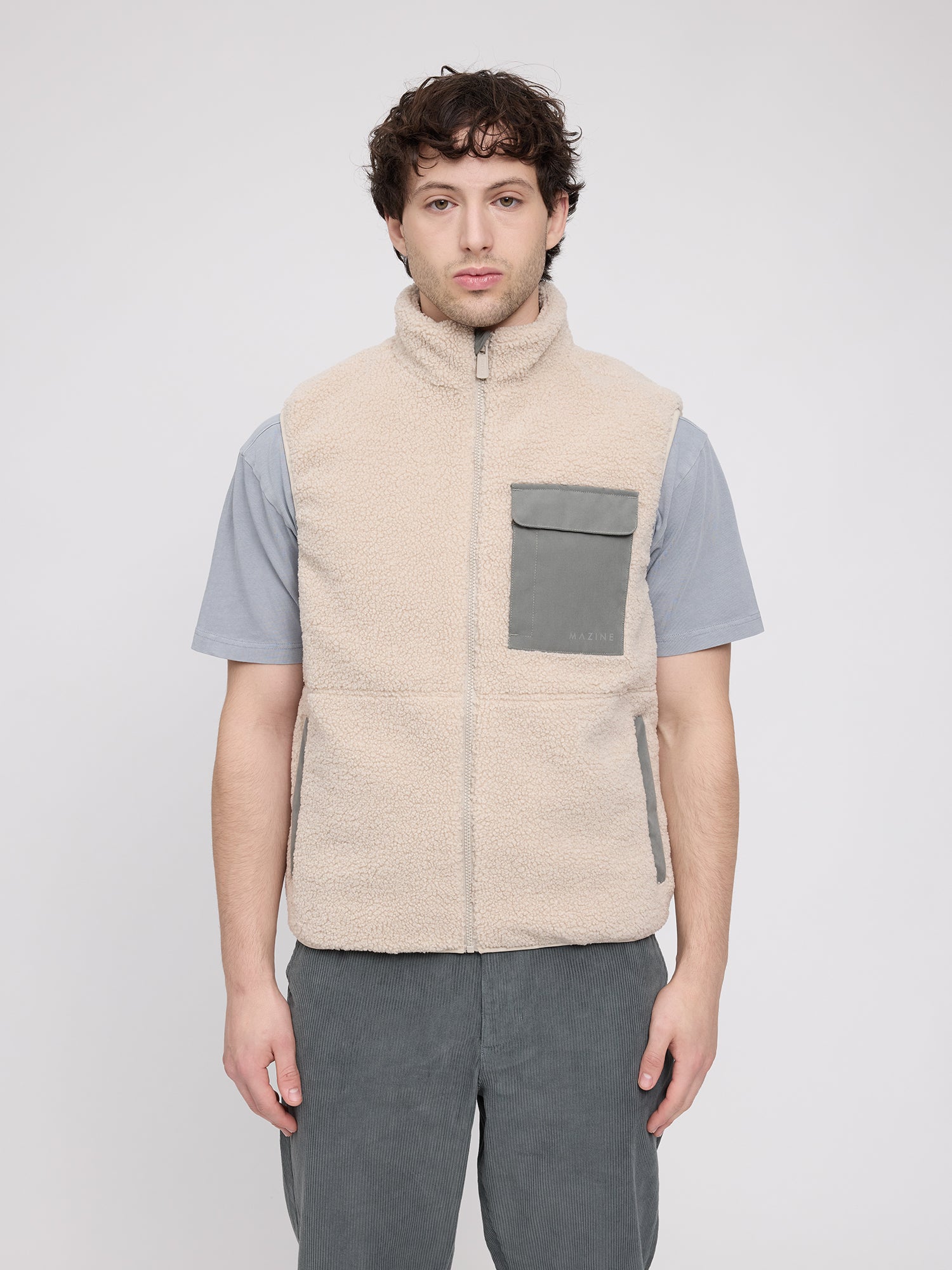 Padded Teddy Fleece Vest