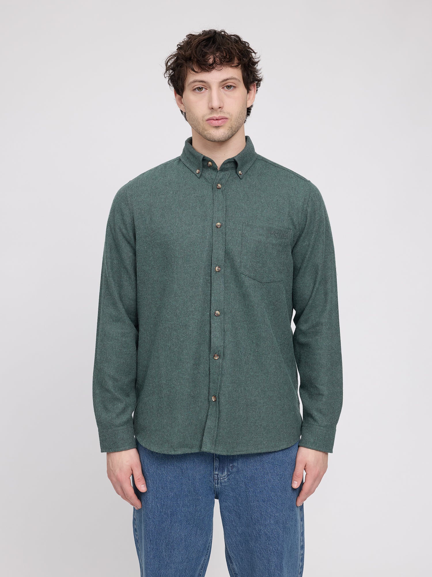 Melange Flannel Shirt