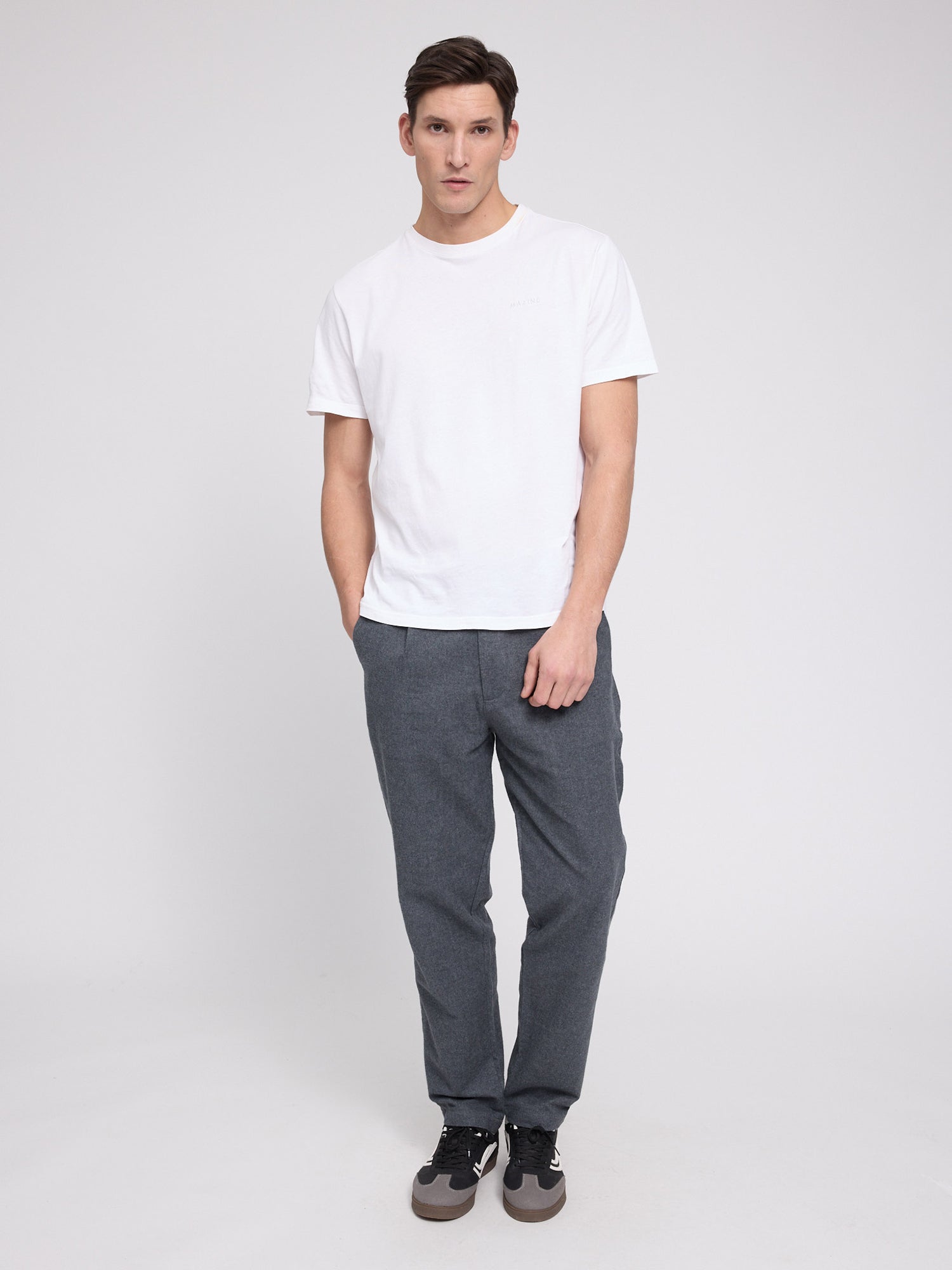 Tapered Flannel Pants