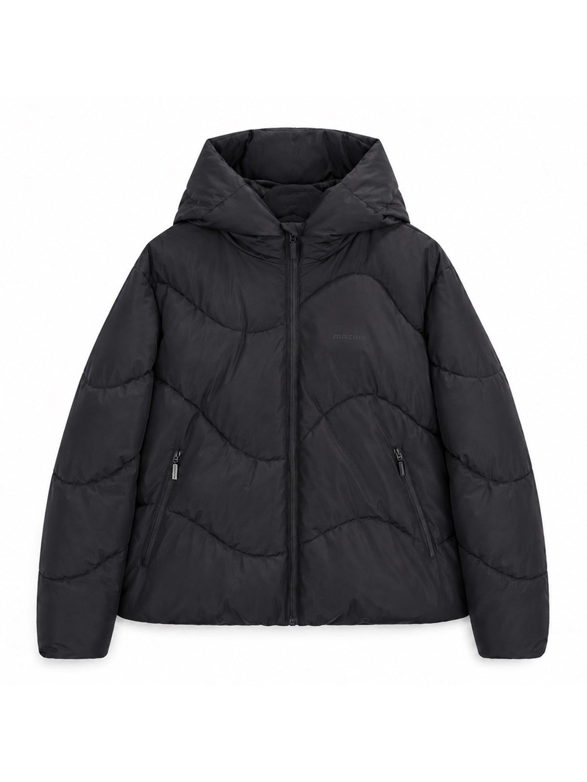 Waves Quilt Short Puffer Jacket