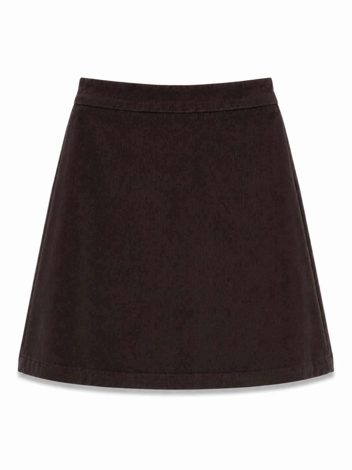 Corduroy Mini Skirt dark chocolate