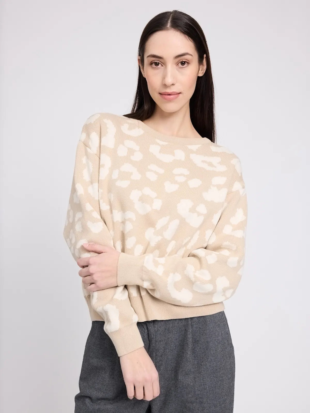 Leo Jacquard Knit Jumper