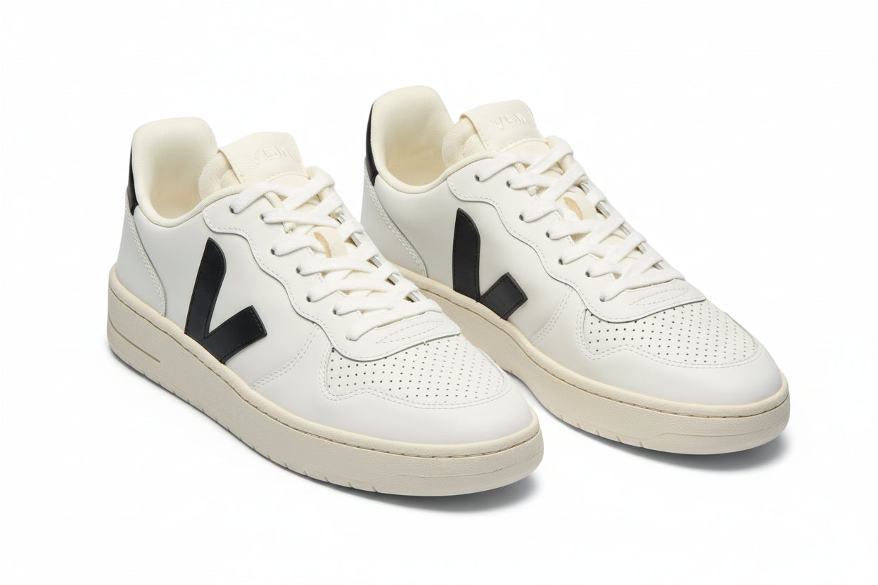 V-10 Prime, Leather, extra-white_black