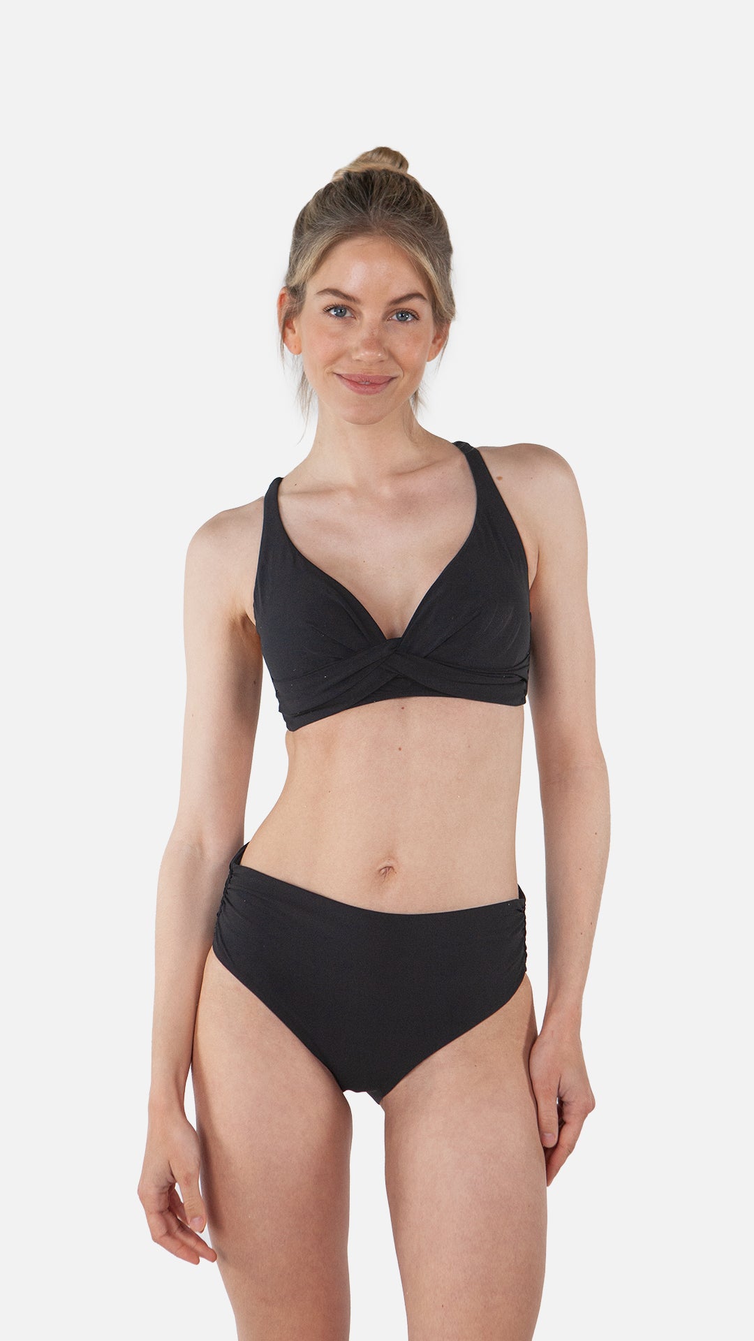 Solid High Waist Briefs