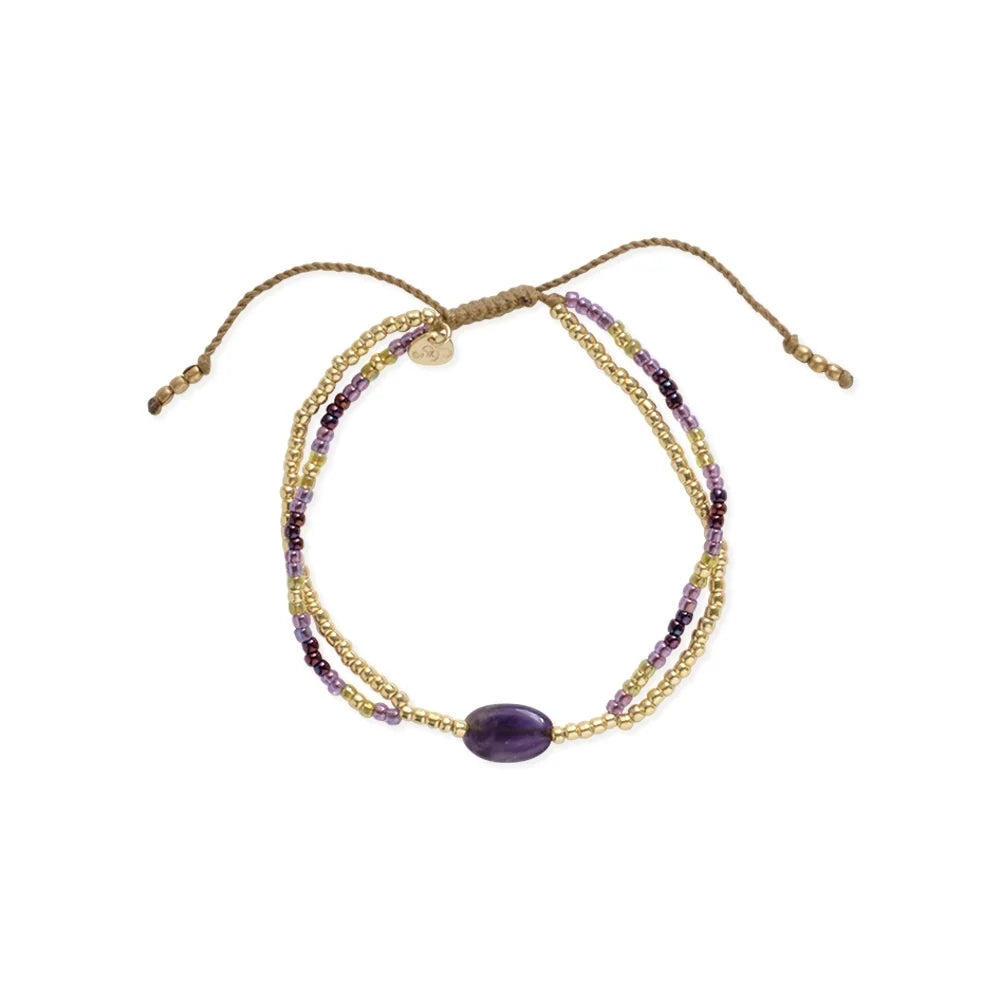 Shining 226 Amethyst Bracelet