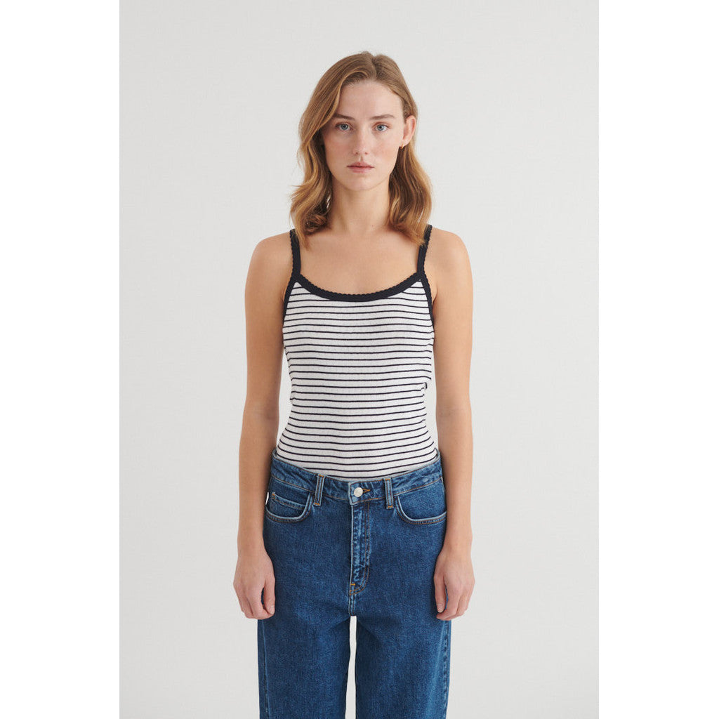 Arense Striped Strap Top