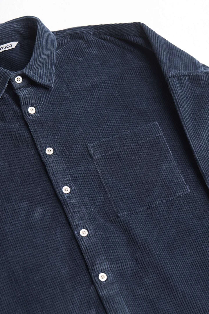 Tahira Shirt - slate corduroy