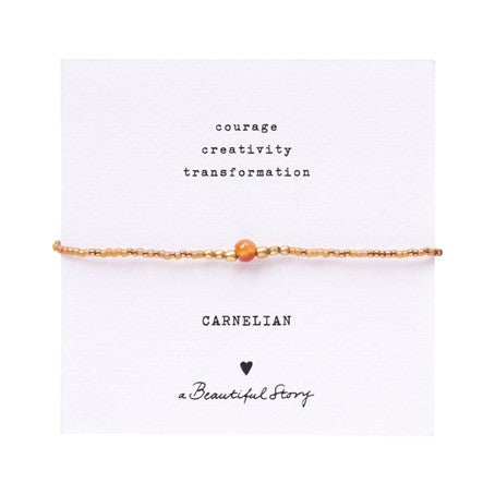 Iris Card Karneol goldfarbiges Armband