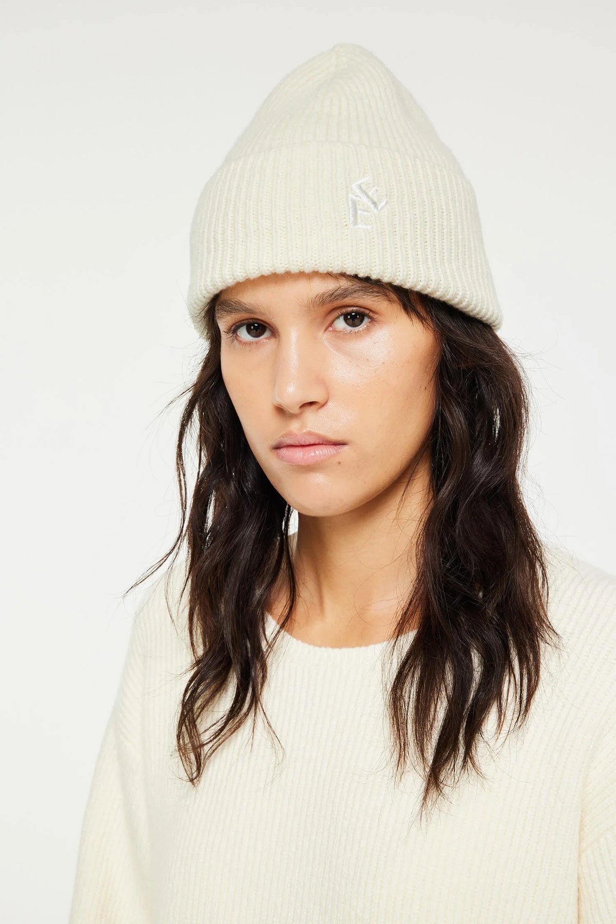 Rib hat offwhite