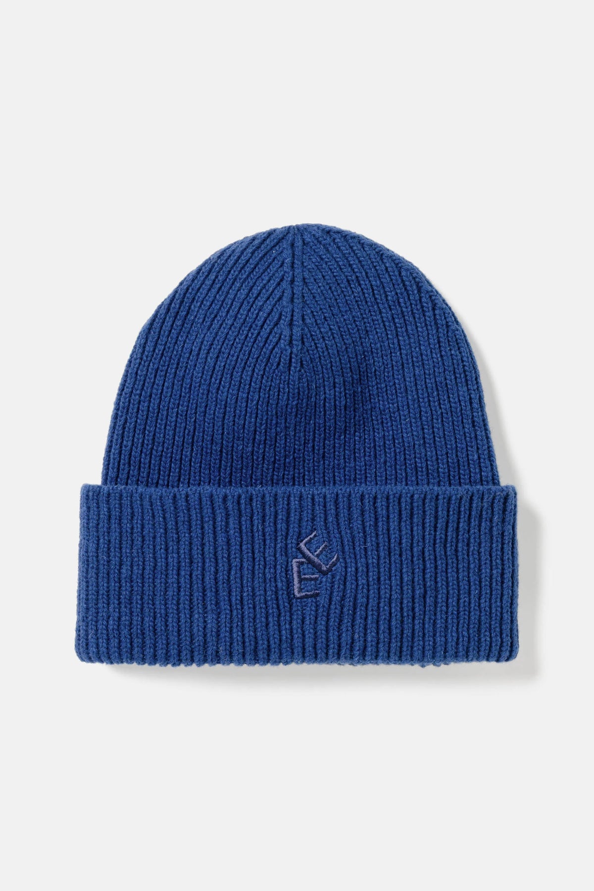 Rib hat blue
