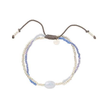 Shining Blaue Spitzenachat Armband