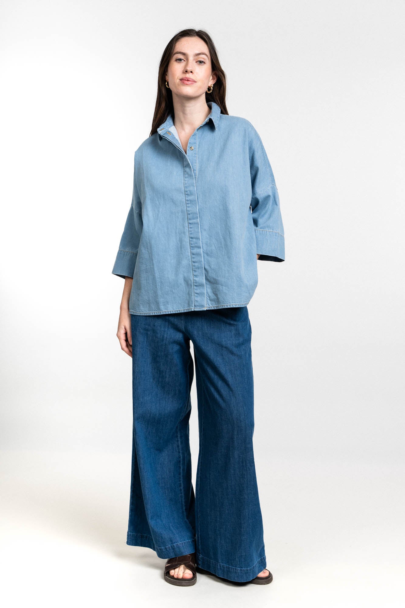 Hinata denim Bluse