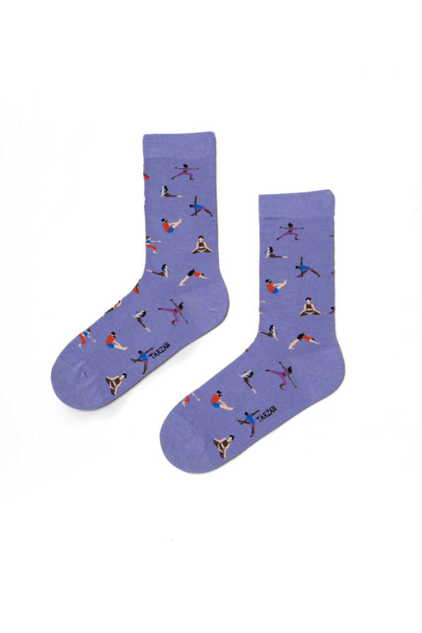 Luan yoga lilac Socken