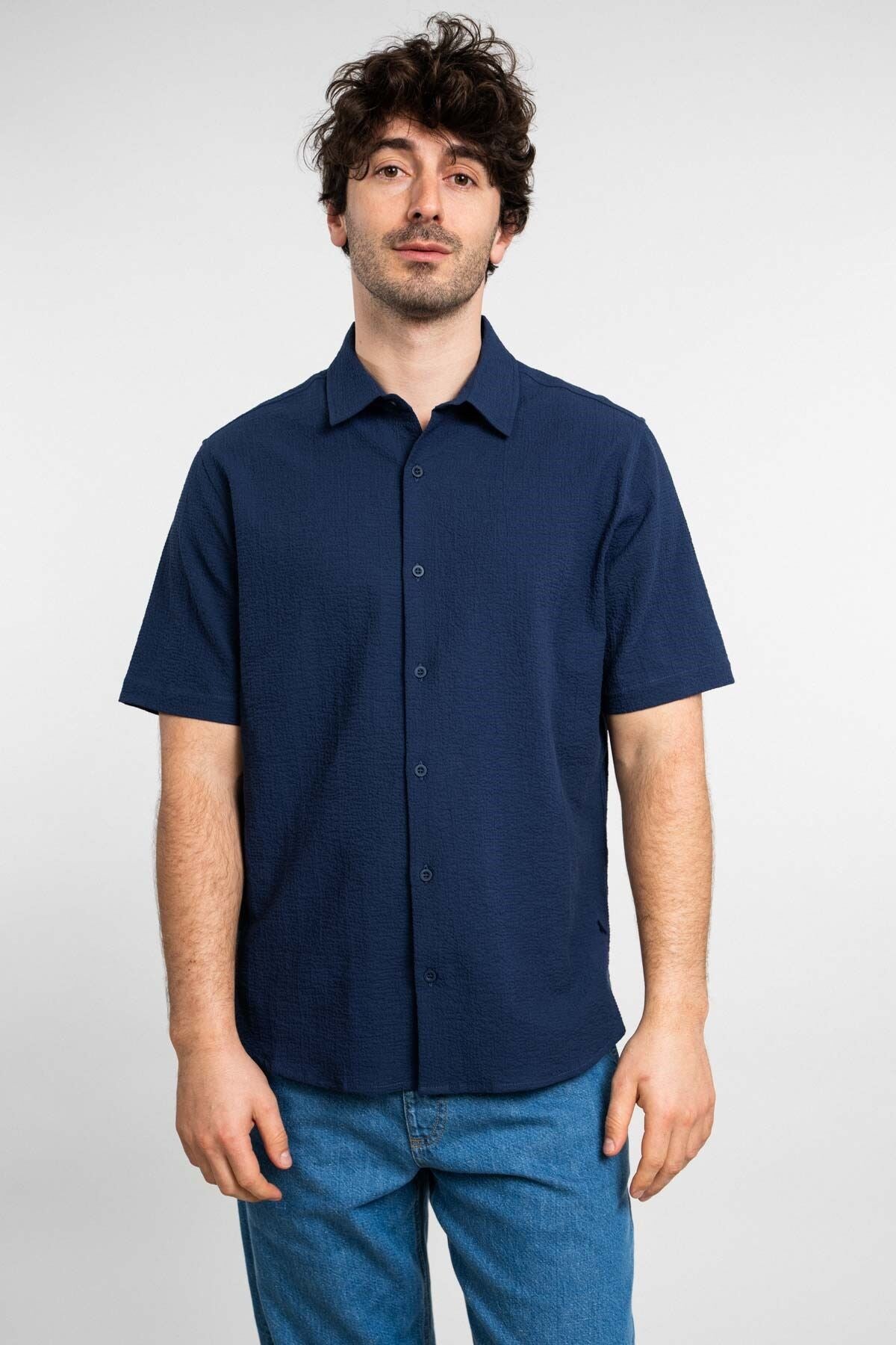 Haru navy Hemd