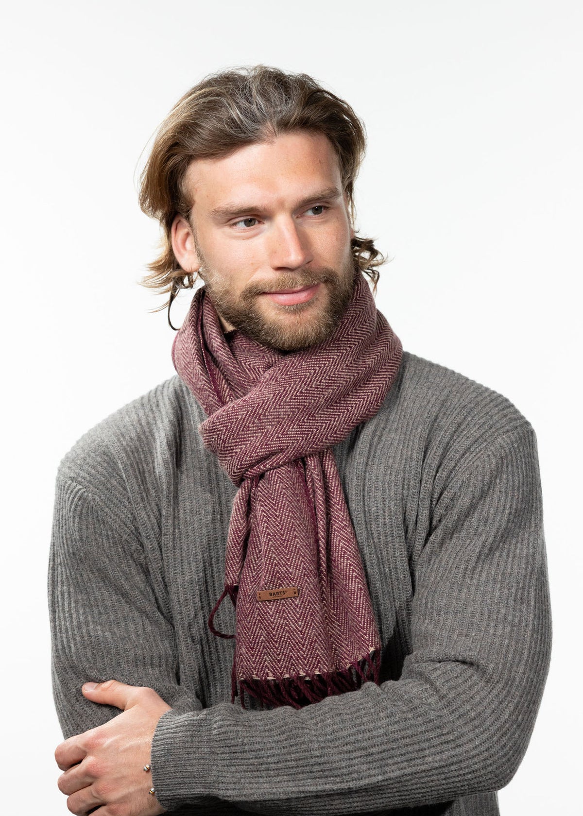 Soho Scarf burgundy one sizte