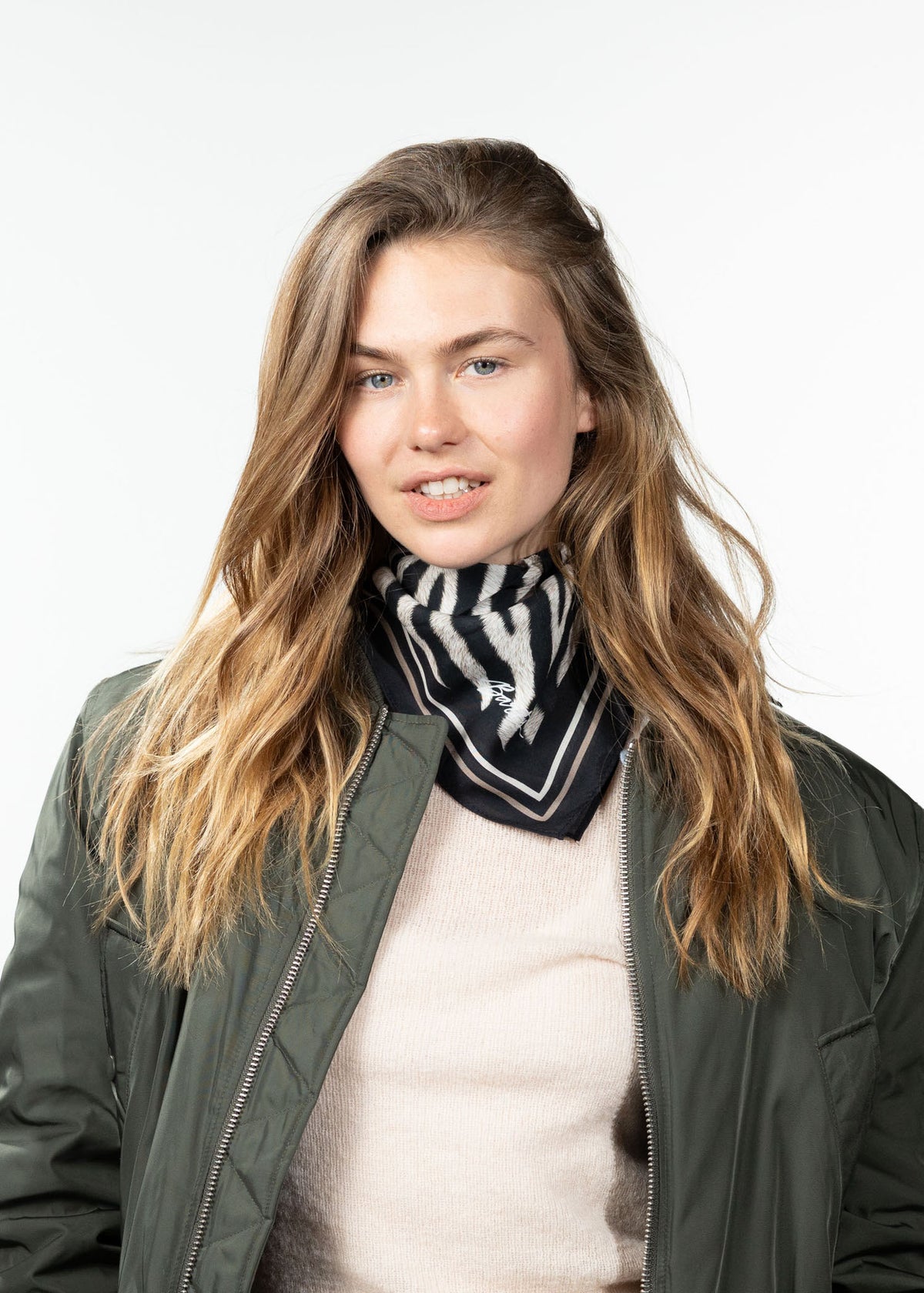 Rigga Scarf print black one size