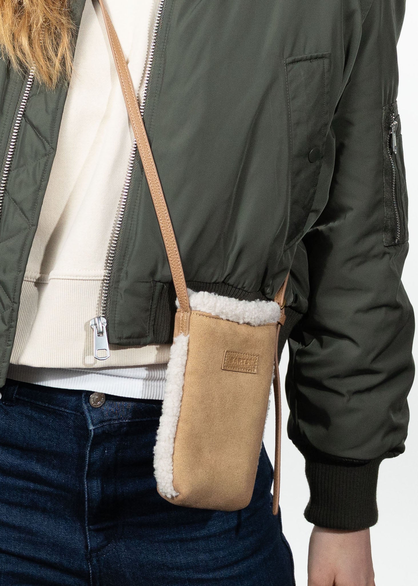 Aedey Phonebag light brown one size