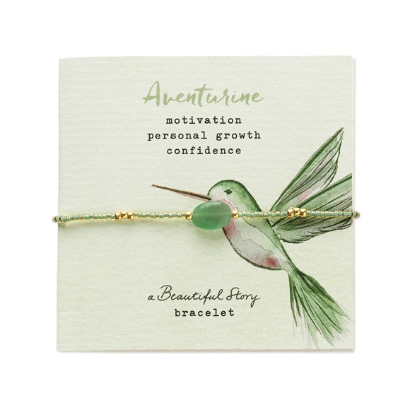Wanting Aventurin Armband Goldfarben
