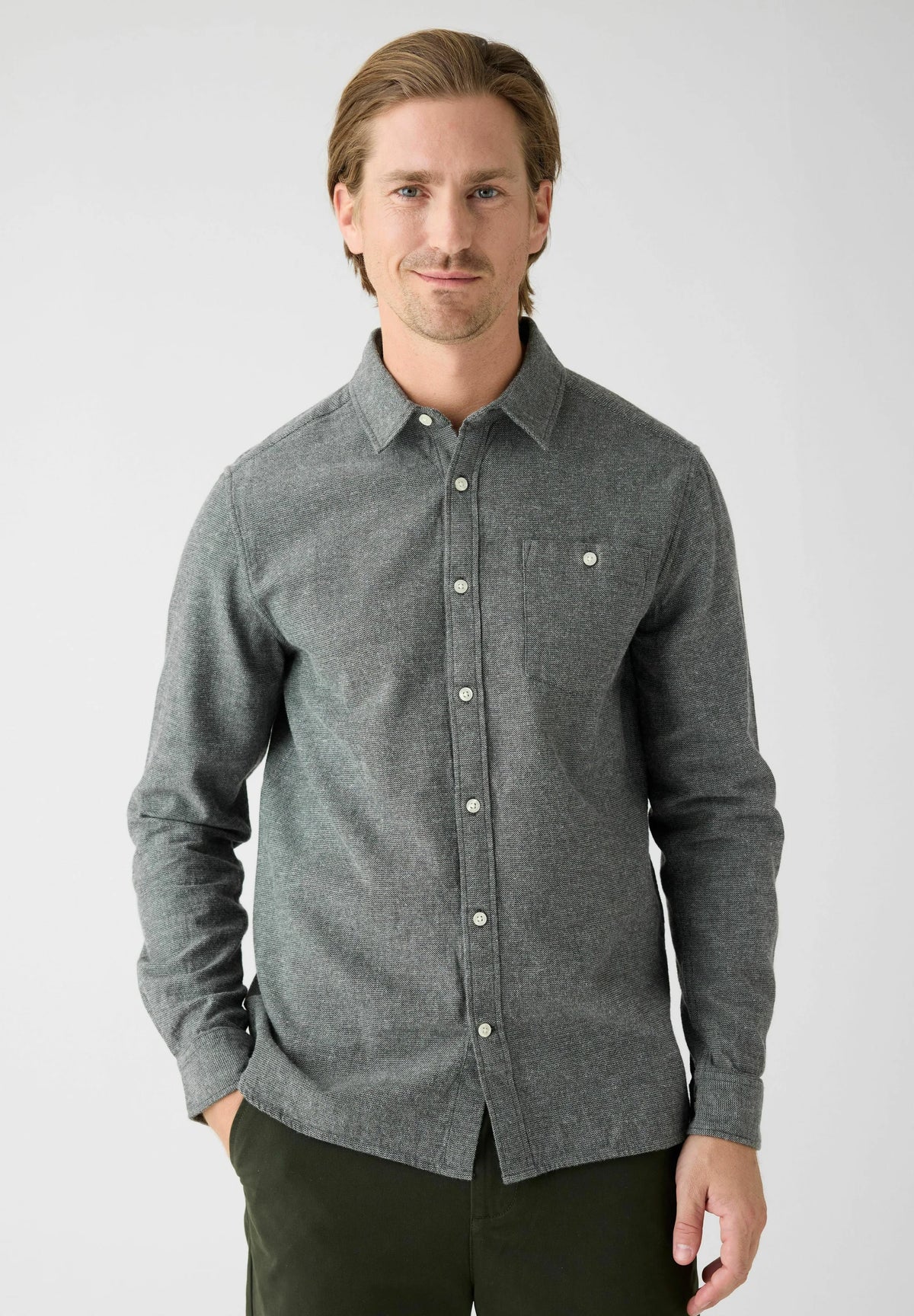 Elder regular fit flannel shirt