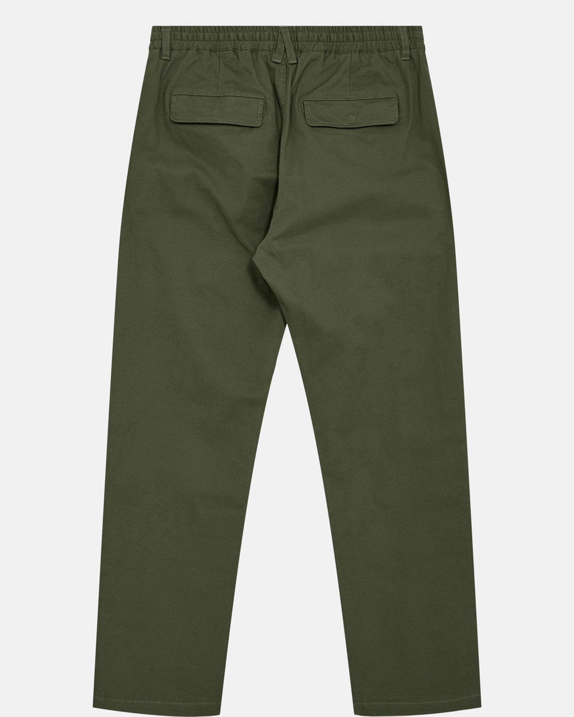 AKJAN COTTON PLEAT ELA PANTS - OLIVINE