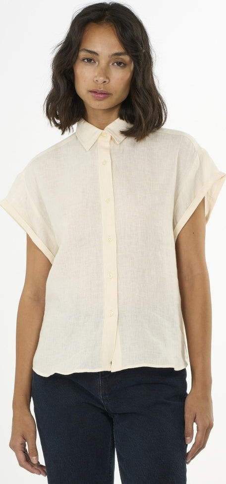 Aster fold up short sleeve linen shirt