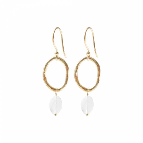 Graceful Moonstone GP Earrings