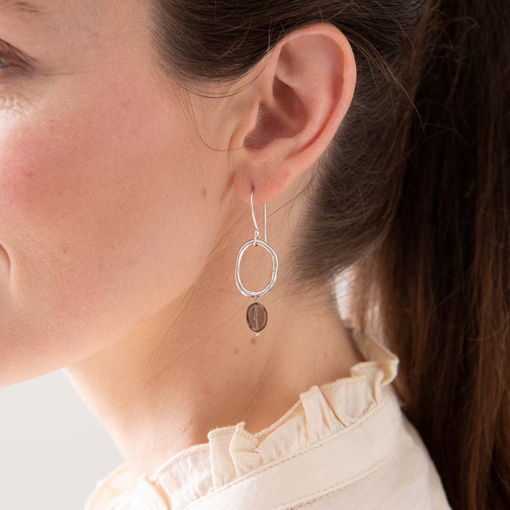 Graceful Rauchquarz Versilberte