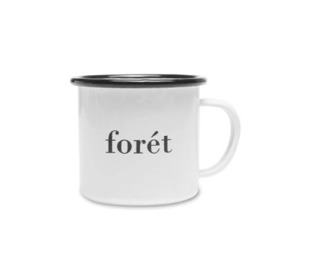 BEAN ENAMEL MUG - WHITE