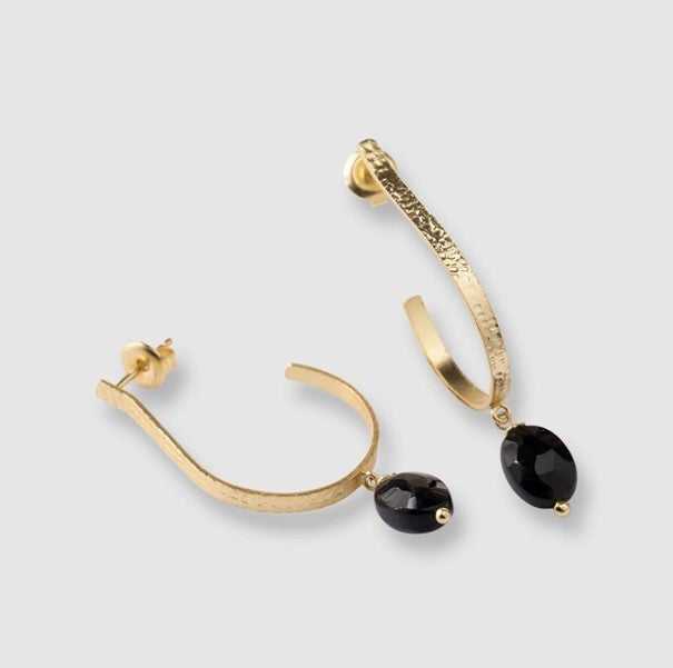 Attracted Black Onyx Earrings
