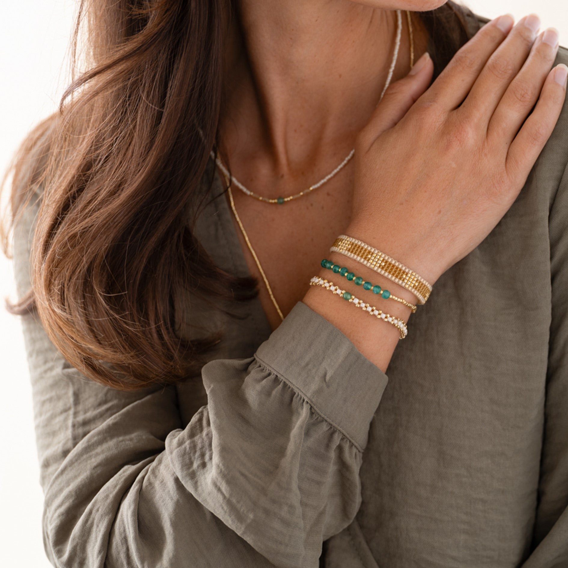 Eternal Aventurin Goldfarbige Armband