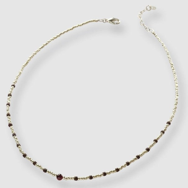 Primary Garnet Necklace