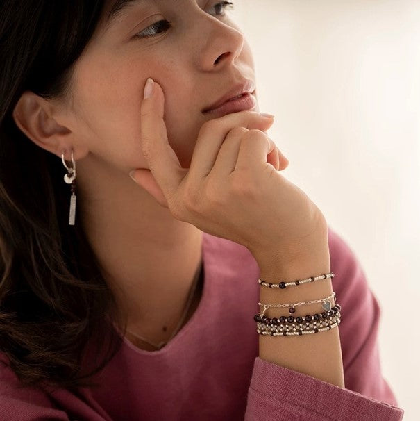 Charmed Garnet Bracelet