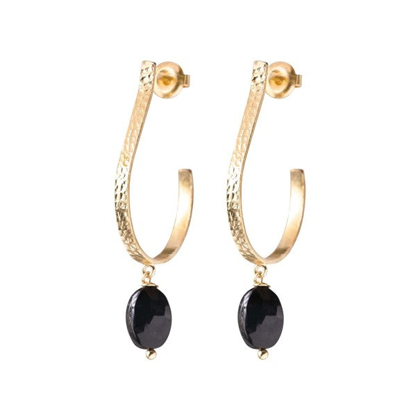 Attracted Black Onyx Earrings