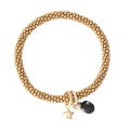 Jacky Black Onyx Star Gold Bracelet