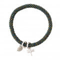 Jacky Multi Color Labradorite Silver Bracelet