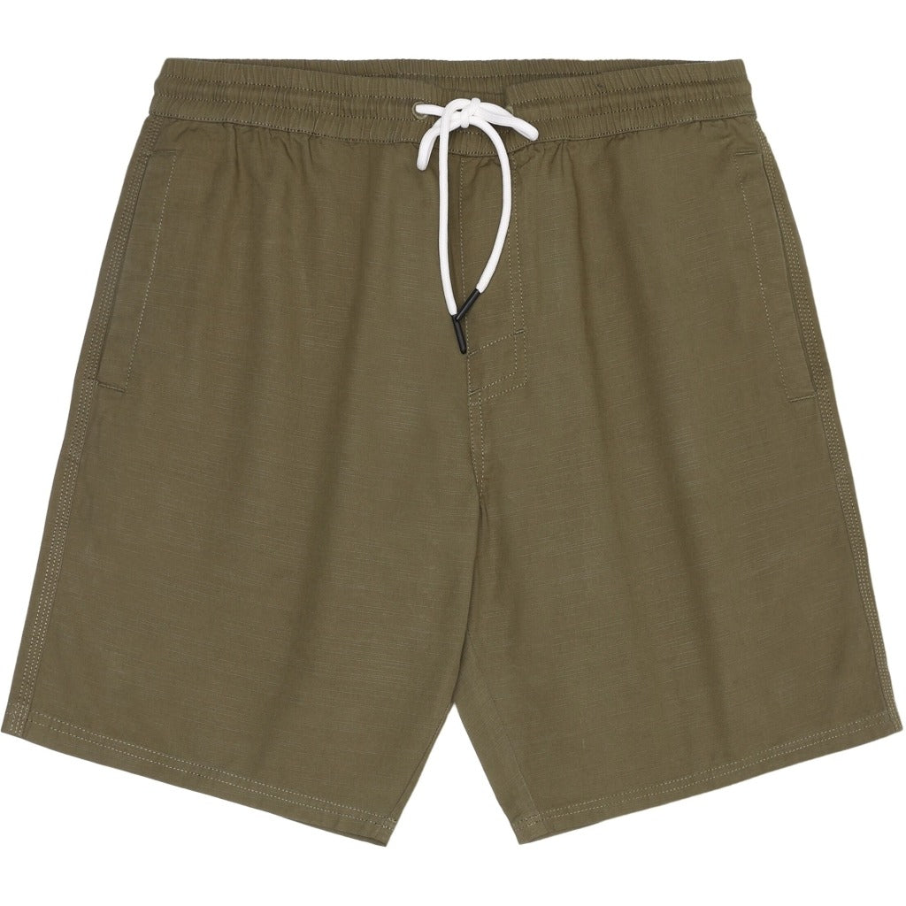 Boardwalk slub shorts with elastic waist - GOTS/Vegan