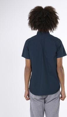 Costum fit cord look short sleeve shirt