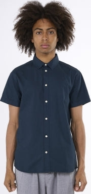 Costum fit cord look short sleeve shirt