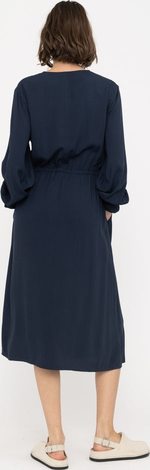 Elianna V-neck Midi Dress