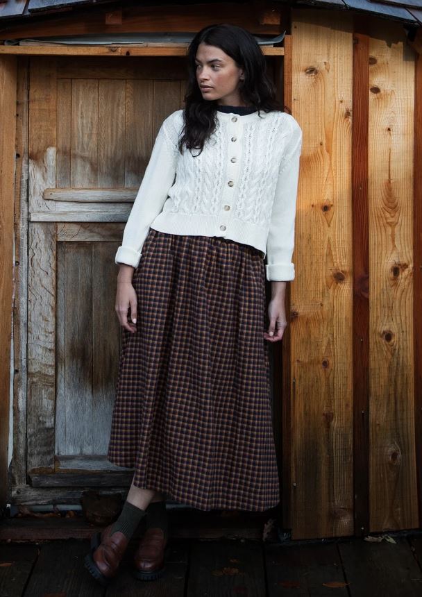 Ellery-Cay Organic cotton Brushed Twill Skirt