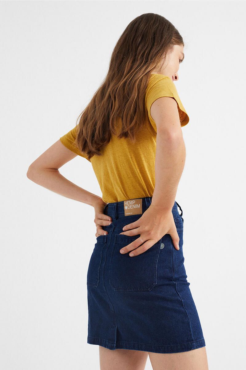 Denim Hemp Marsha Skirt