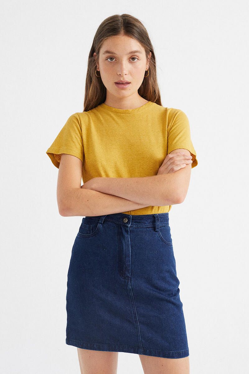 Denim Hemp Marsha Skirt