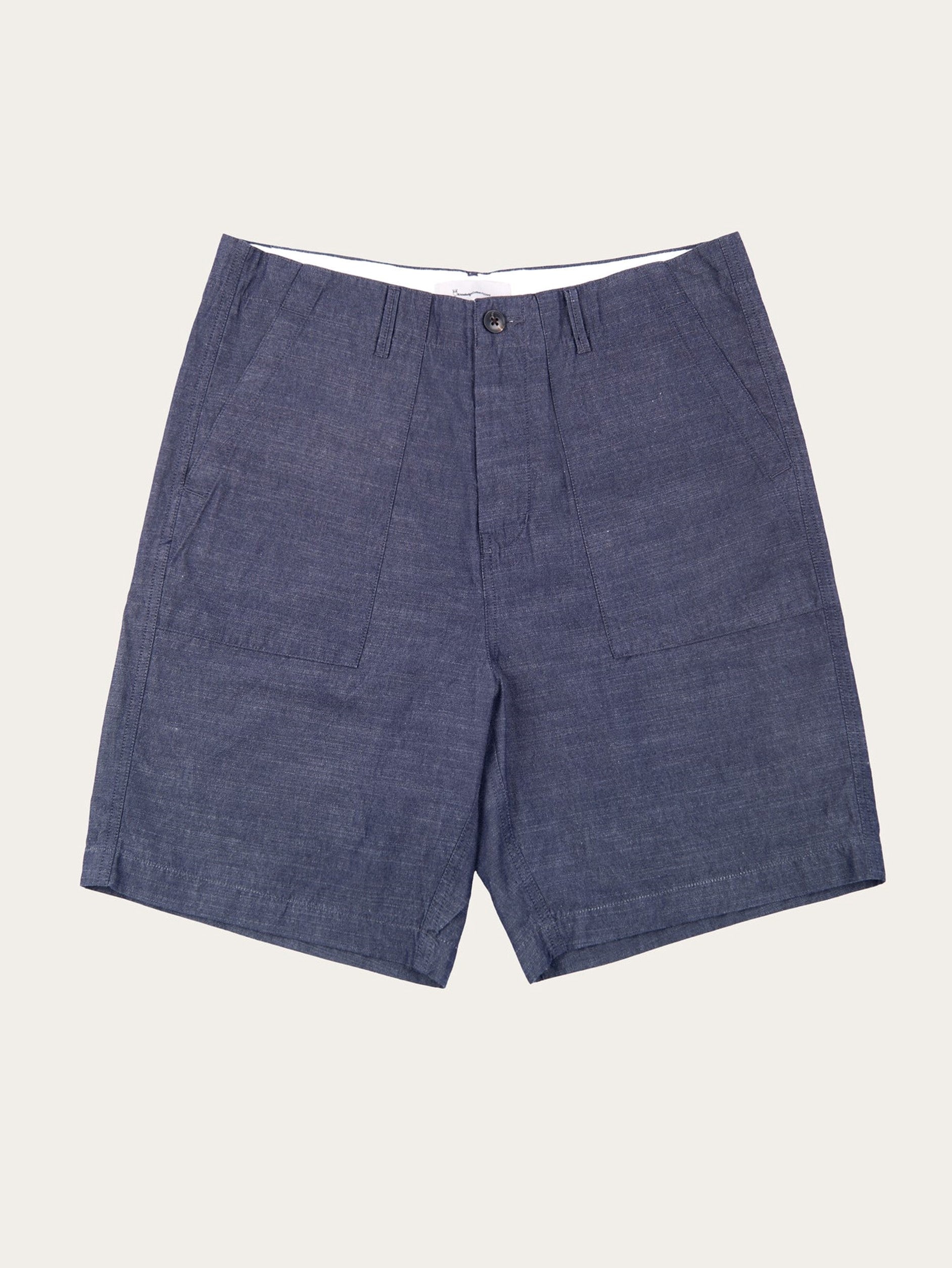 Flint wide slub yarn shorts