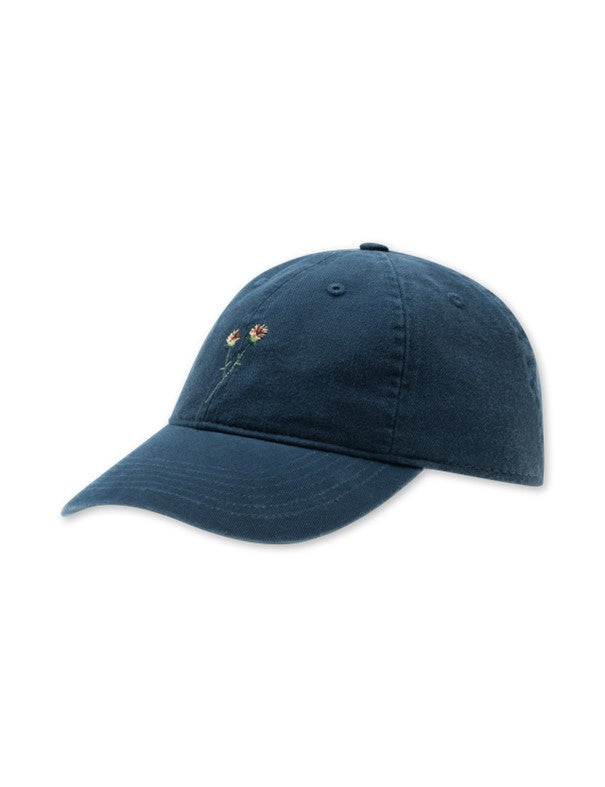 Flower washed cap