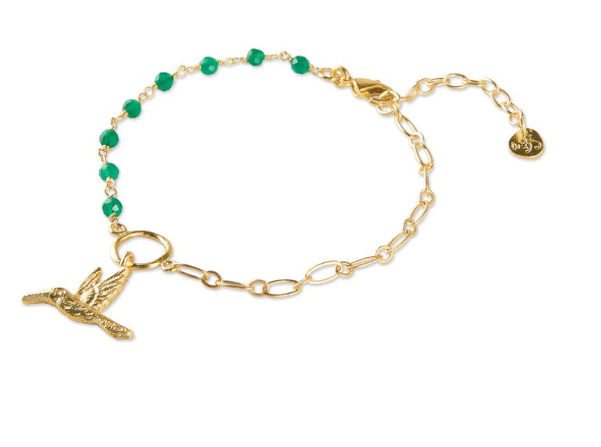 Flowing Aventurin vergoldetes Armband