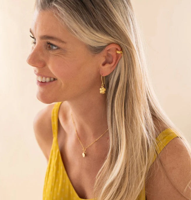 Generous Citrin vergoldete Ohrringe